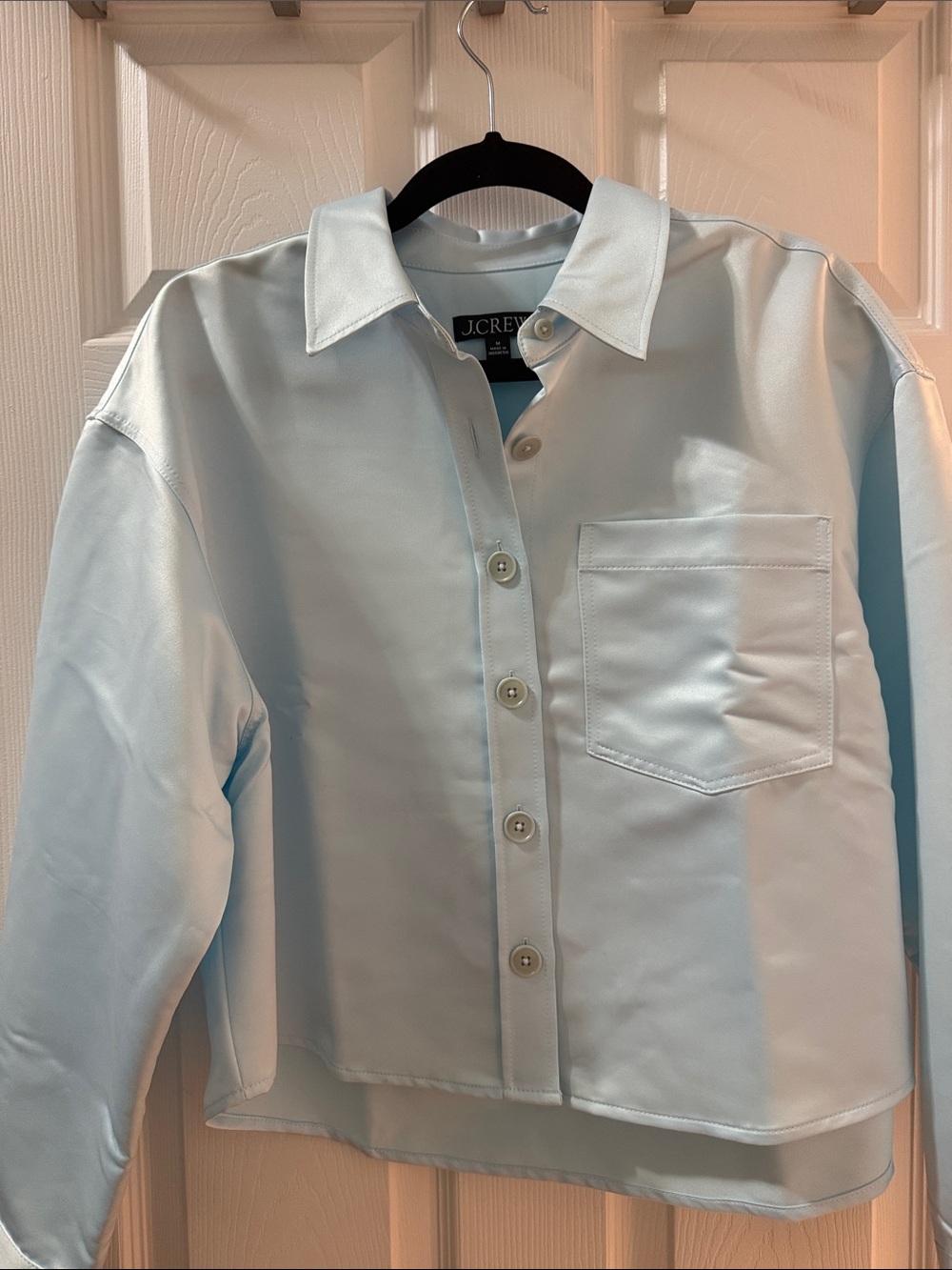 J. Crew Pale Blue Classic Button-Up Shirt